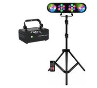 Pack Pied Lumière Portique DJ LEDBAR-ASTRO-RC- Laser Ibiza LZR200RGB-MULTI Soirée Ambiance Animation Discothèque Club Bar