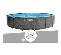 Kit piscine tubulaire Intex Baltik ronde 5,49 x 1,22 m + Kit d'entretien