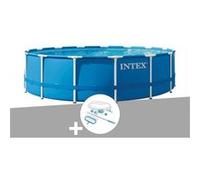 Kit piscine tubulaire Intex Metal Frame ronde 4,57 x 1,22 m + Kit d'entretien