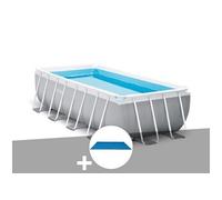 Kit piscine tubulaire Intex Prism Frame rectangulaire 4,00 x 2,00 x 1,00 m + Bâche à bulles