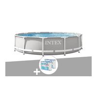 Kit piscine tubulaire Intex Prism Frame ronde 3,66 x 0,76 m + 6 cartouches de filtration