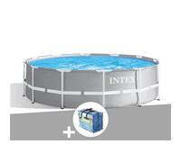 Kit piscine tubulaire Intex Prism Frame ronde 3,66 x 1,22 m + Bâche à bulles