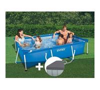 Piscine tubulaire rectangulaire 3,00 x 2,00 x 0,75 m + bâche de protection - Intex