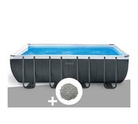 Pack piscine tubulaire Ultra XTR Frame rectangulaire 5,49 x 2,74 x 1,32 m + 10 kg de zéolite