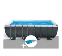 Pack piscine tubulaire Ultra XTR Frame rectangulaire 5,49 x 2,74 x 1,32 m + Bâche à bulles