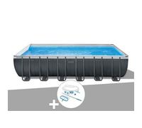 Kit piscine tubulaire Intex Ultra XTR Frame rectangulaire 7,32 x 3,66 x 1,32 m + Kit d'entretien
