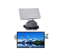 Pack PLANAR Parabole Satellite Automatique Plate + TV LED 24" 48cm SATMATIC AIO