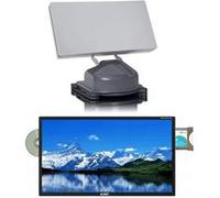 Pack PLANAR Parabole Satellite Automatique Plate + TV LED 24" 48cm SATMATIC AIO G