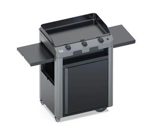 Pack Plancha à gaz ENO Fusion 75 Grise + Chariot