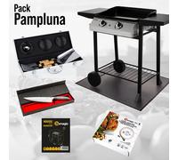 Pack plancha à gaz pampluna avec 5 accessoires