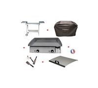 Pack plancha électrique LUX 600 INOX - CHARIOT ODEON 600