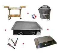 Pack plancha électrique PLANCHAELEC CLASSIC 600 CARBON - CHARIOT ELYSEE 600 Inox G