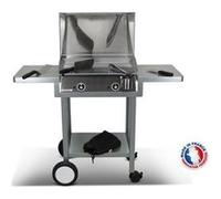 Pack plancha électrique PLANCHAELEC LUX 600 INOX - CHARIOT MONCEAU inox G