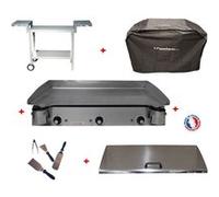 Pack plancha électrique Lux 830 Inox - Chariot Odéon 831 Planchaelec