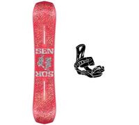 Pack Planche Snowboard Sensor Men - 153 + Fifty Black