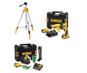 Pack plaquiste DEWALT DCF620D2K-QW + DCE089D1G-QW + DE0733-XJ - PACKPLAQUISTE