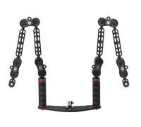 Pack Platine de plongée pour GoPro, DJI Osmo, Insta360 Ace Pro, avec Set Bras Plastic Carbon 18 cm et Terminaison Ys FLEX-ARM ST20138