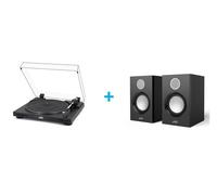 Pack platine vinyle JVC AL-F55B + 2 enceintes amplifiées JVC SP-F56B Vinyle