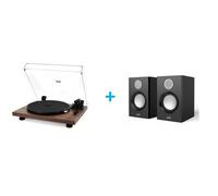 Pack platine vinyle JVC AL-F64T + 2 enceintes amplifiées JVC SP-F56B Vinyle