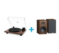 Pack Platine Vinyle JVC AL-F64T + 2 enceintes amplifiées Triangle Elara LN01A Vinyle