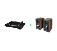 Pack platine vinyle JVC AL-F76B + 2 enceintes amplifiées EDIFIER S880DB MKII NOYER Vinyle