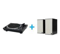 Pack Platine vinyle JVC AL-F85B + 2 enceintes amplifiées Klipsch The Fives Vinyle