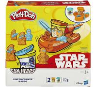 Pack Play-Doh Can Heads Starwars Luke Skywalker et R2D2