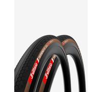 Pack pneu Vittoria Terreno T30 Gravel Endurance Tubeless Ready marron noir (2 unités) - 700x40
