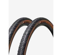 Pack pneus Challenge Getaway 700x42 Tubeless Ready noir beige (2 unités)
