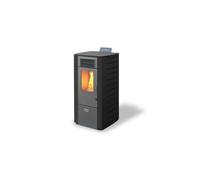 Pack poêle à granulés canalisable Nonza + Kit de raccordement sortie arrière Anthracite 10 kW