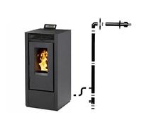 Pack Poêle à granules Interstoves MARINA 14 Etanche Canalisable + Kit Conduit Ventouse -