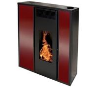 Pack Poêle à granules Interstoves TESSA 10 Etanche sortie Concentrique sur le dessus + Kit Conduit Ventouse (sortie façade) -