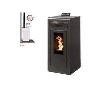 Pack Poêle à granules Interstoves MARINA 11 Etanche sortie Concentrique sur le dessus + Kit Conduit Vertical 80/125 -