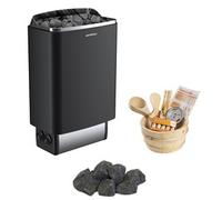 Pack Poêle Commande intégrée 6kw + Pierres + Set 11 pces