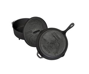 Pack poêlon + cocotte + couvercle en fonte Camp Chef Ø 30 cm