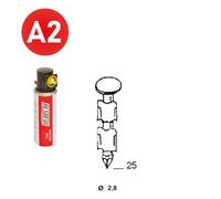 Pack pointe JDB 25° 28x25 annelée inox avec gaz - P2528259