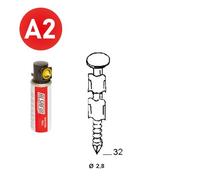 Pack pointe JDB 25° 28x32 annelée inox avec gaz - P2528329