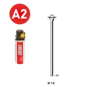 PACK Pointes fines BRADS 20°+GAZ 16/50 INOX - ALSAFIX - PO62386