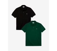 Pack polo Lacoste Classic Fit L.12.12 manches courtes noir pur vert (2 unités) - L