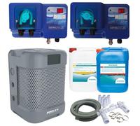 Pack Pompe à chaleur Piscine Poolex Q-Line 5 + Appareils de régulation + Produits piscine Bayrol