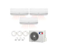 Pack Pompe à chaleur réversible tri-split AIRTON - A Poser Soi-meme - 2500W - 3500W - ReadyClim 3x4M - WIFI