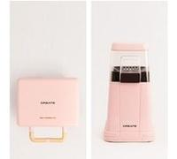 Pack POPCORN MAKER Machine À Pop-corn + STONE STUDIO Double Apparéil À Croque-monsieur, Gril Et Gaufrier Rose Pastel