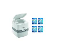 pack thetford toilette portable 100poucent autonome 21 litres 4x15 sachets traitement des mati Blanc