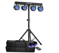 Pack Portique jeux de lumières - LYTEQUEST - PACK-EOS - 4 projecteurs DMX PAR ASTRO - Télécommande - Soucoupe OVNI incluse