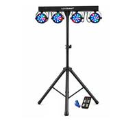 Pack Portique Jeux de lumières - LYTEQUEST - PACK-EOS PAR ASTRO - 4 PAR DMX LED - 18 programmes - Télécommande