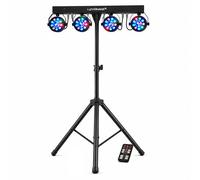 Pack Portique Jeux de lumières LyteQuest PACK-EOS PAR ASTRO DMX 18 Programmes Télécommande 2 Sacs de transport