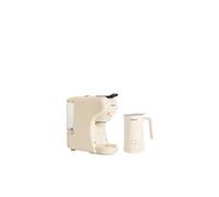 CREATE Pack Machine expresso multi-dosettes POTTS STUDIO – Chauffe-lait et mousseur Blanc cassé
