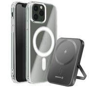 Pack pour iPhone 11 Pro, Coque Bi-matière et Powerbank 5000 mAh,