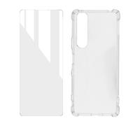Pack pour Sony Xperia 10 III et 10 IV Coque Souple et Verre Trempé transparent
