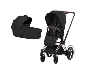 Pack Poussette e-Priam Style 2026 avec Nacelle pliable luxe